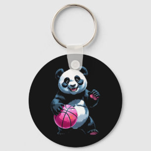 Panda Hoops - Niedlicher Basketball Player Sticker Schlüsselanhänger