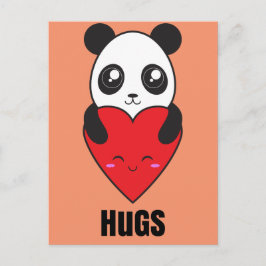 Panda Hugs Postkarte