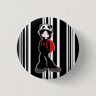 Panda-Hut-Knopf Button