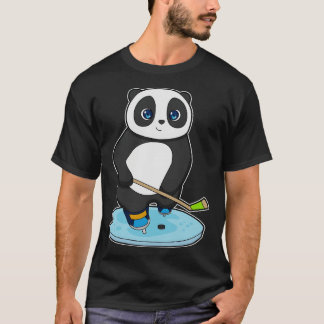 Panda Ice Hockey Eishockeystick T-Shirt