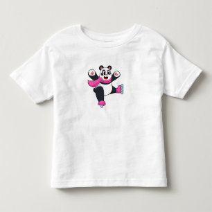 Panda Ice Skaten Ice Skate Kleinkind T-shirt