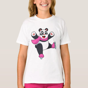 Panda Ice Skaten Ice Skate T-Shirt