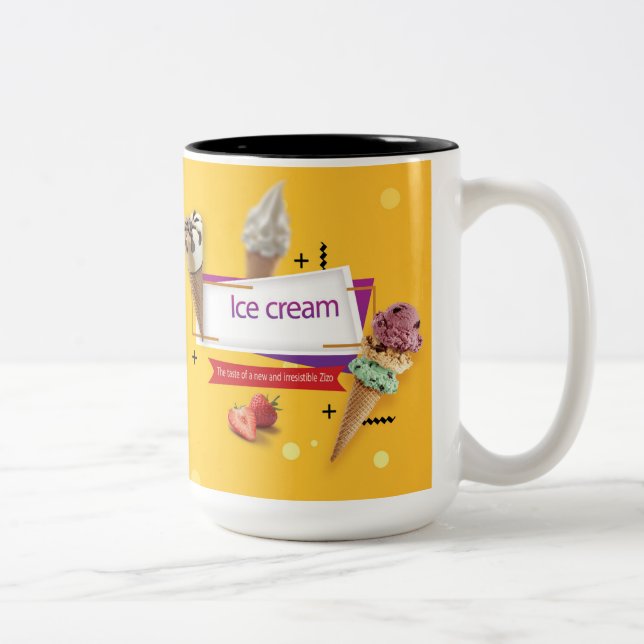 Panda Ice-Tasse Zweifarbige Tasse (Rechts)