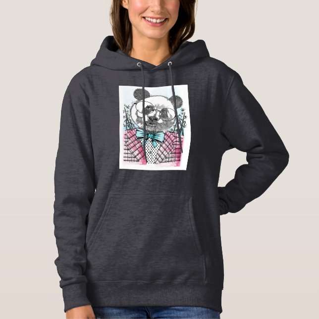 Panda Illustration Design Hoodie (Vorderseite)