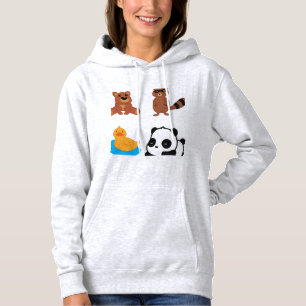Panda Illustration Design Hoodie