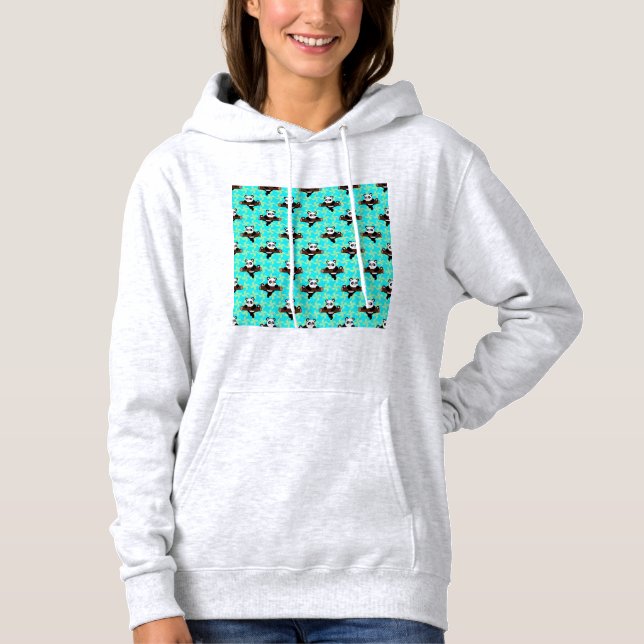 Panda Illustration Design Hoodie (Vorderseite)