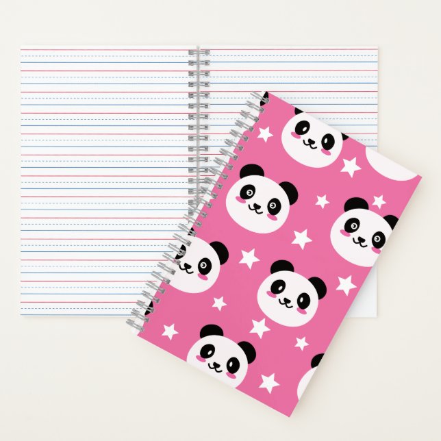 Panda-Illustration Notizbuch (Innen)