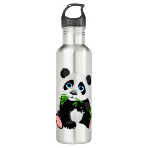 Panda-Illustrationsdesign Edelstahlflasche