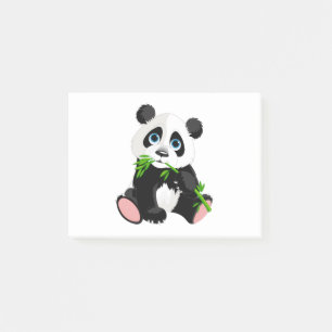 Panda-Illustrationsdesign Post-it Klebezettel