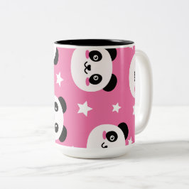 Panda-Illustrationskunstwerk Zweifarbige Tasse