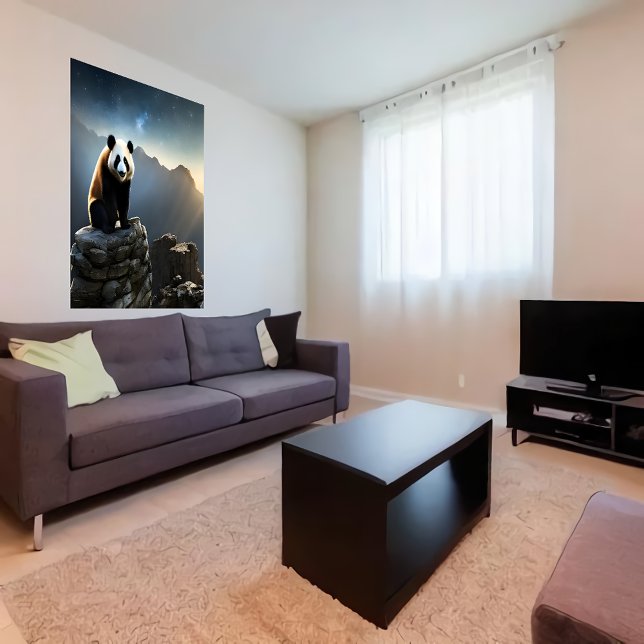 Panda im Berg | AI Art Poster (Von Creator hochgeladen)