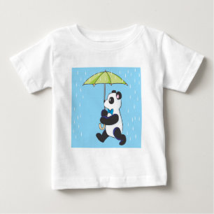 Panda im Regen Baby T-shirt