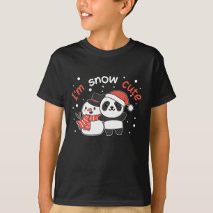 Panda I'm Snow Niedlich Snowman Snow Pun T-Shirt