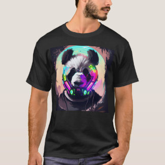 Panda in der Stadt der Lichter Mädchen T-Shirt