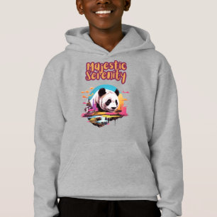 Panda in Farbe: Lebhafter Panda in seinem Habitat Hoodie
