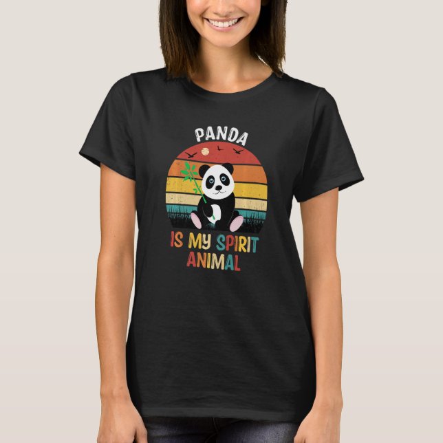 Panda Is My Spirit Animal  Panda T-Shirt (Vorderseite)