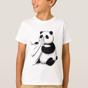 Panda isst ein Shirt-Hemd T-Shirt