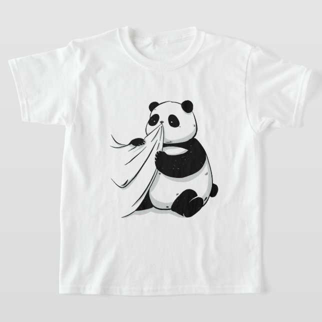 Panda isst ein Shirt-Hemd T-Shirt (Ablage )
