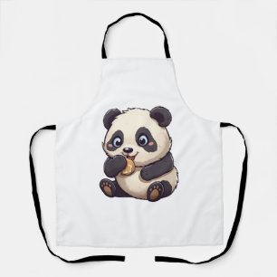 Panda isst einen Keks Schürze
