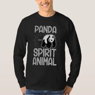 Panda ist mein Geist Tier Wildtiere Wildtiere Wild T-Shirt
