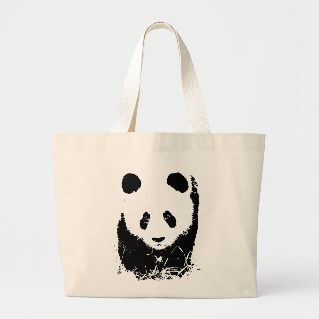 Panda Jumbo Stoffbeutel (Vorne)