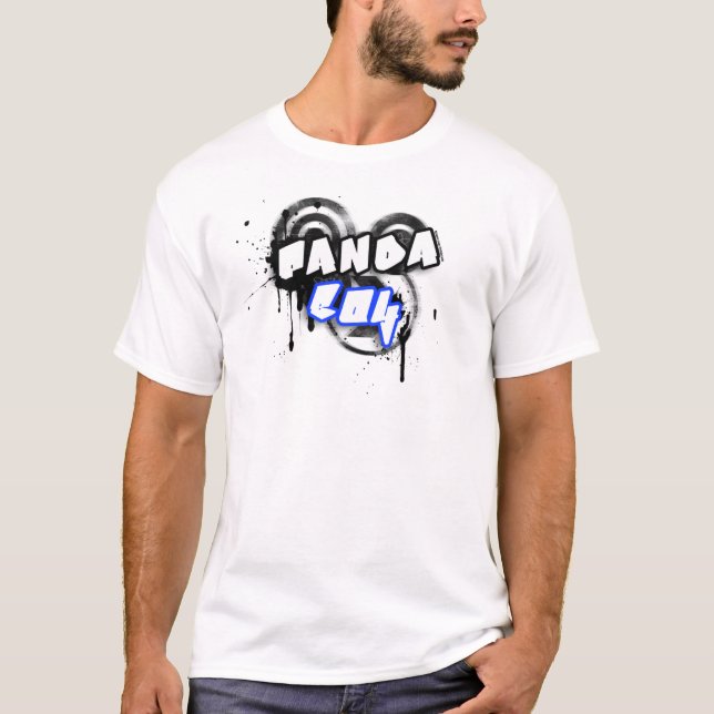 Panda-Jungen-Weiß-Tee T-Shirt (Vorderseite)