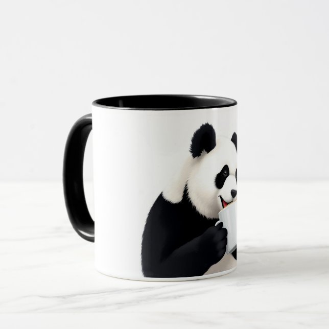 Panda & Kaffee Tasse (Vorderseite Links)