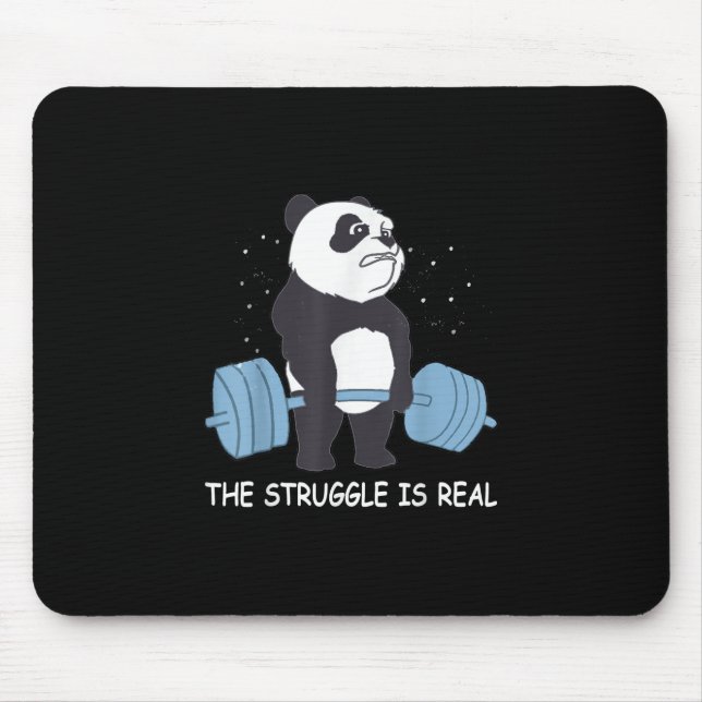 Panda Kampf ist ein echter Bärenfahrer-Schläger. Mousepad (Vorne)