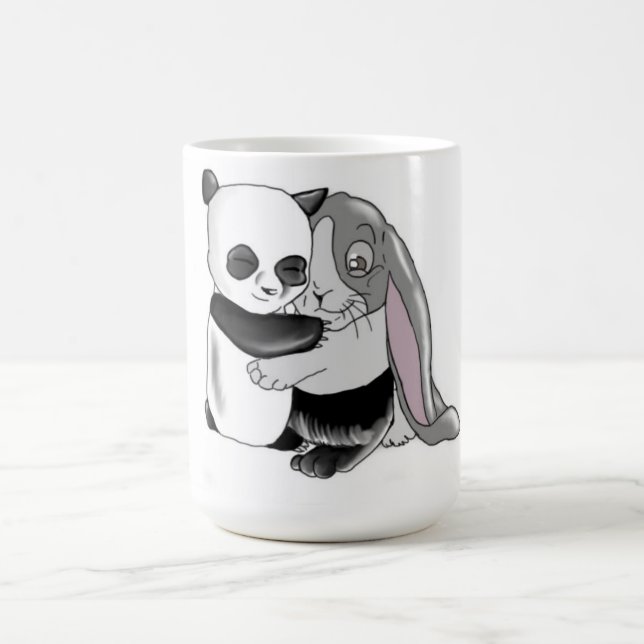 Panda-Kaninchen-Liebe Tasse (Mittel)