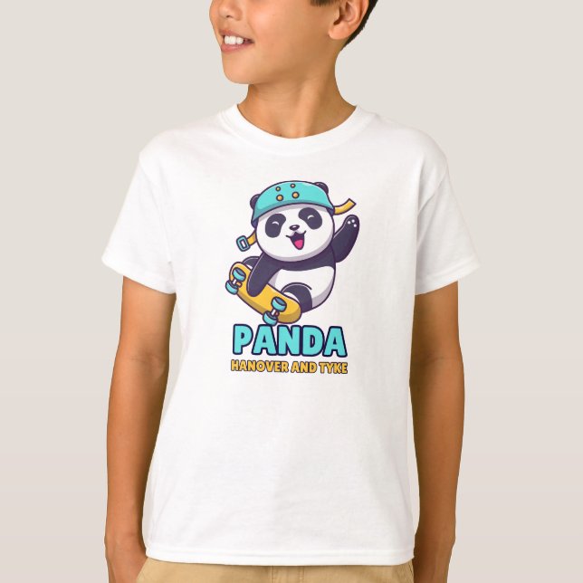 Panda Kater und Tyrann T-Shirt (Vorderseite)