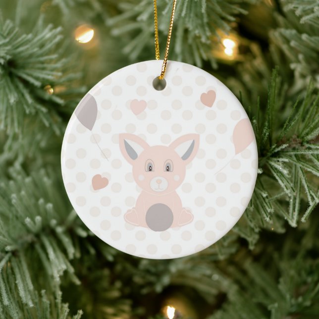 Panda Keramik Ornament (Baum)