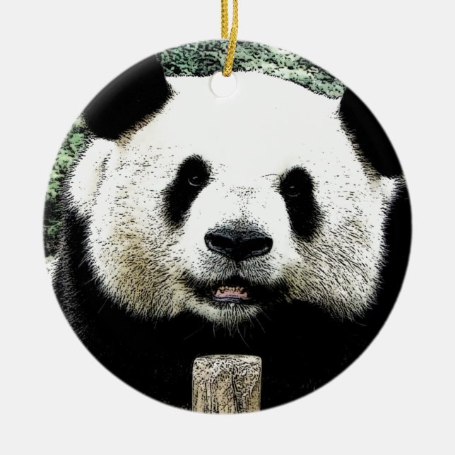 Panda Keramikornament (Vorne)
