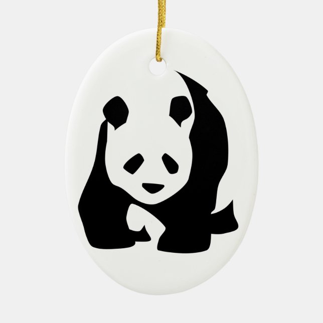 Panda Keramikornament (Vorne)