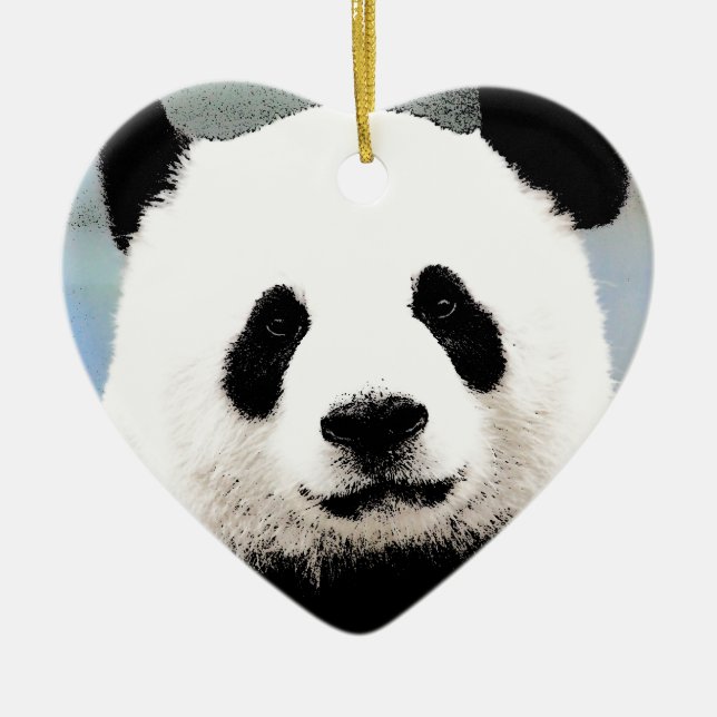 Panda Keramikornament (Vorne)