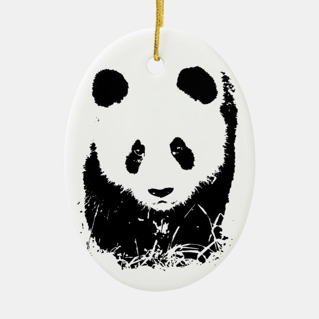 Panda Keramikornament (Vorne)