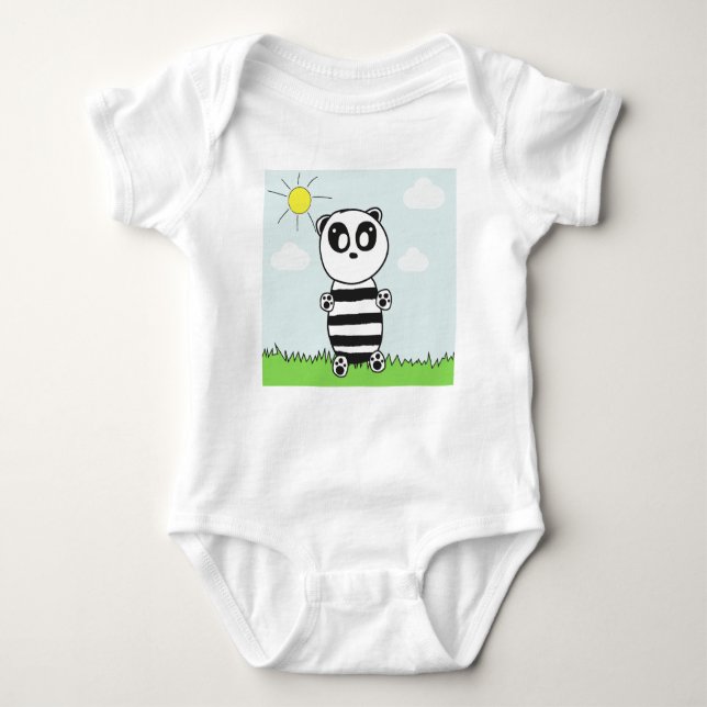 Panda Kids Baby Strampler (Vorderseite)