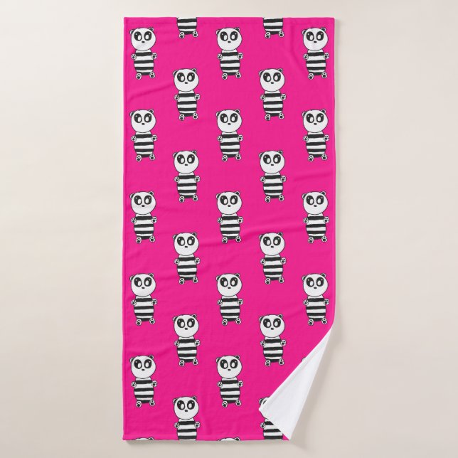 Panda Kids Badehandtuch (Badehandtuch)