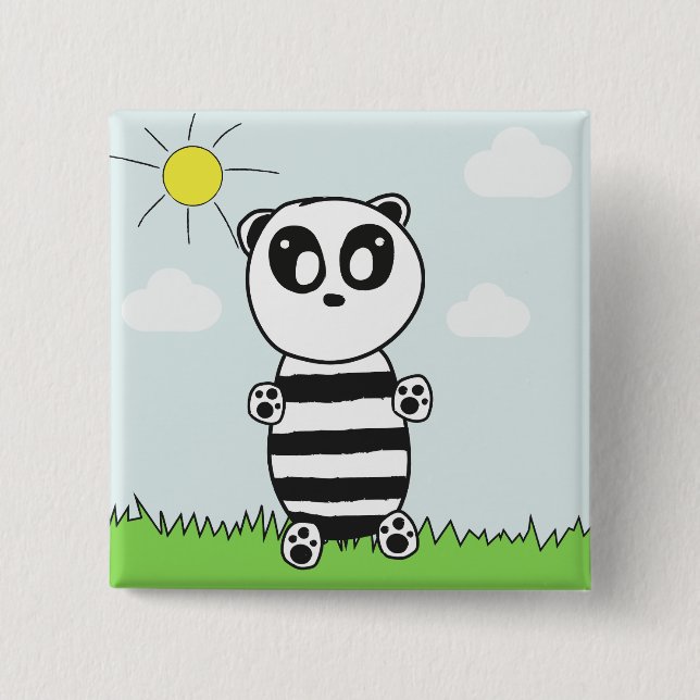 Panda Kids Button (Vorderseite)