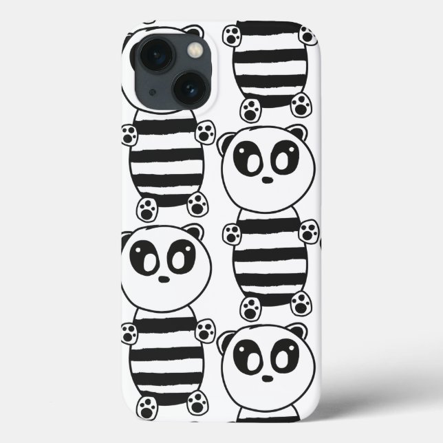 Panda Kids Case-Mate iPhone Hülle (Rückseite)
