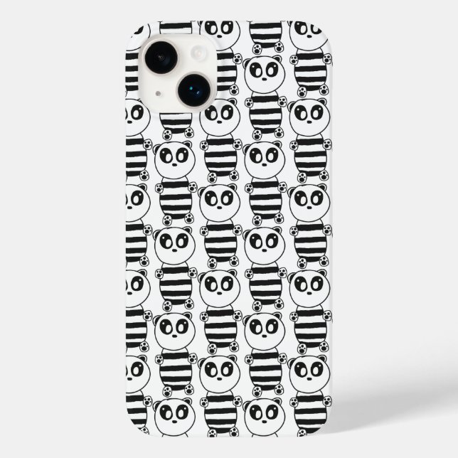 Panda Kids Case-Mate iPhone Hülle (Rückseite)