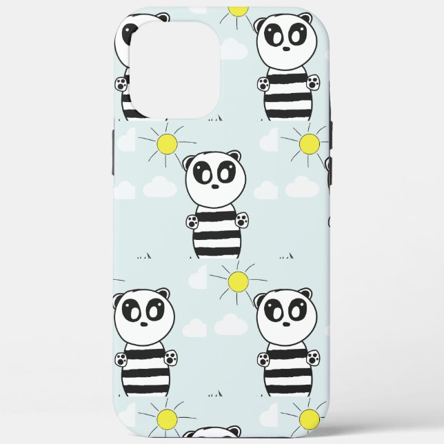 Panda Kids Case-Mate iPhone Hülle (Rückseite)