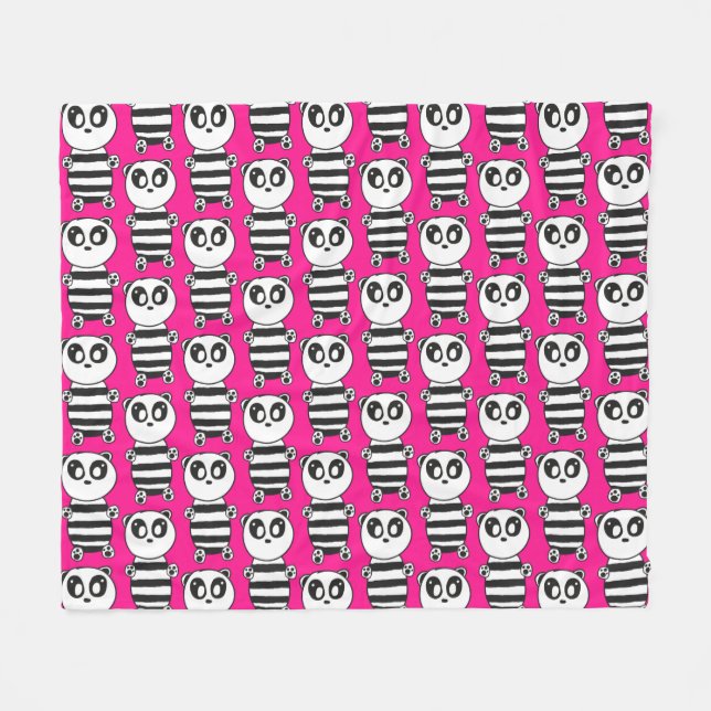 Panda Kids Fleecedecke (Vorderseite (Horizontal))