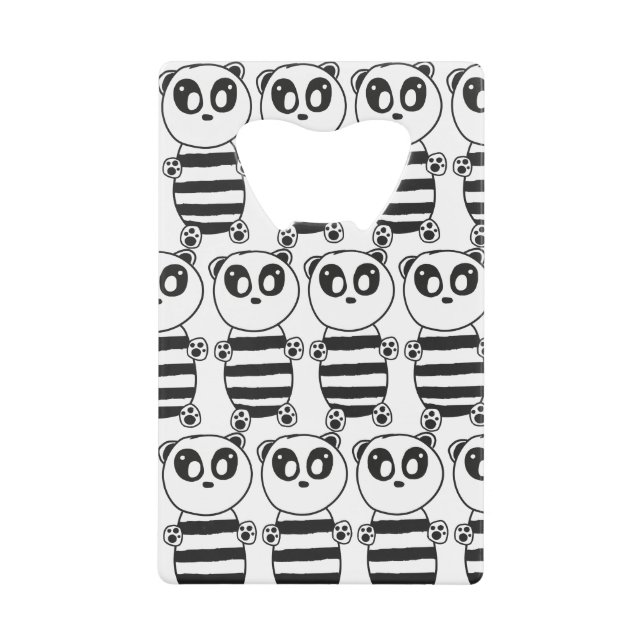 Panda Kids Geldbeutel Flaschenöffner (Vorderseite)