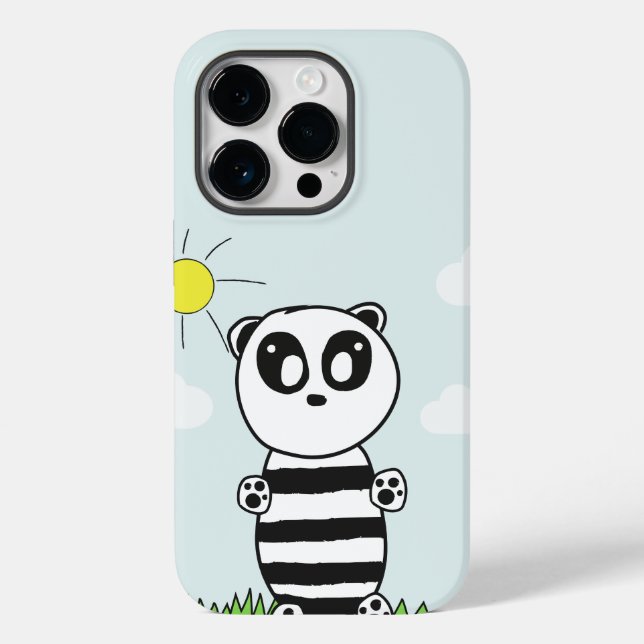 Panda Kids Keramik Case-Mate iPhone Hülle (Rückseite)