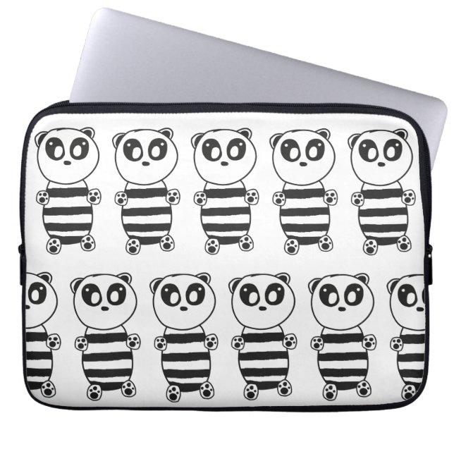 Panda Kids Laptopschutzhülle (Vorderseite)
