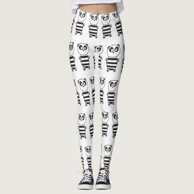 Panda Kids Leggings (Vorderseite)