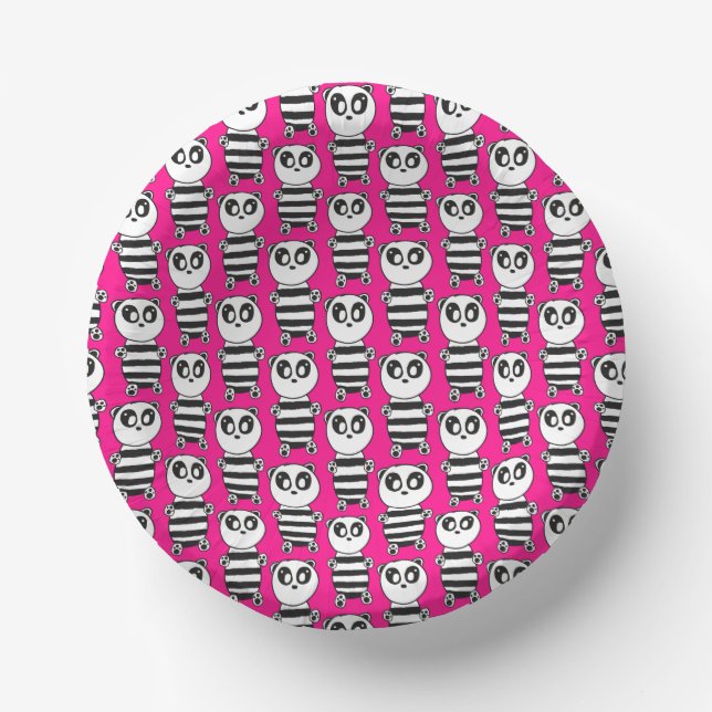 Panda Kids Pappteller (Vorderseite)