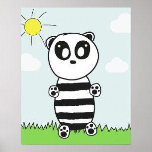 Panda Kids Poster