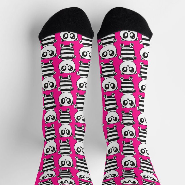 Panda Kids Socken (Oben)