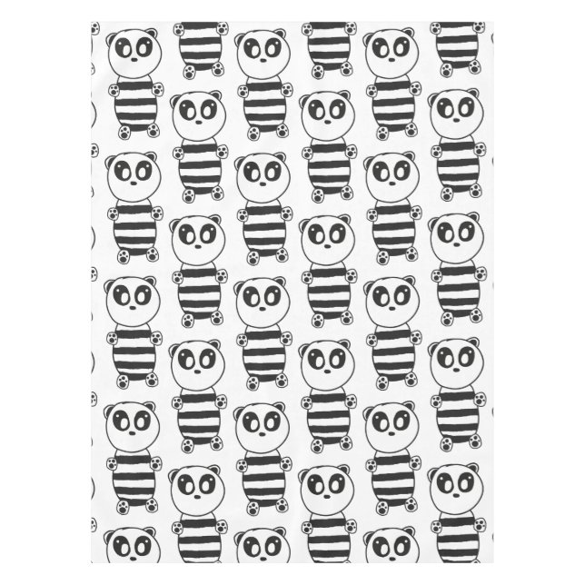 Panda Kids Tischdecke (Vorderseite)